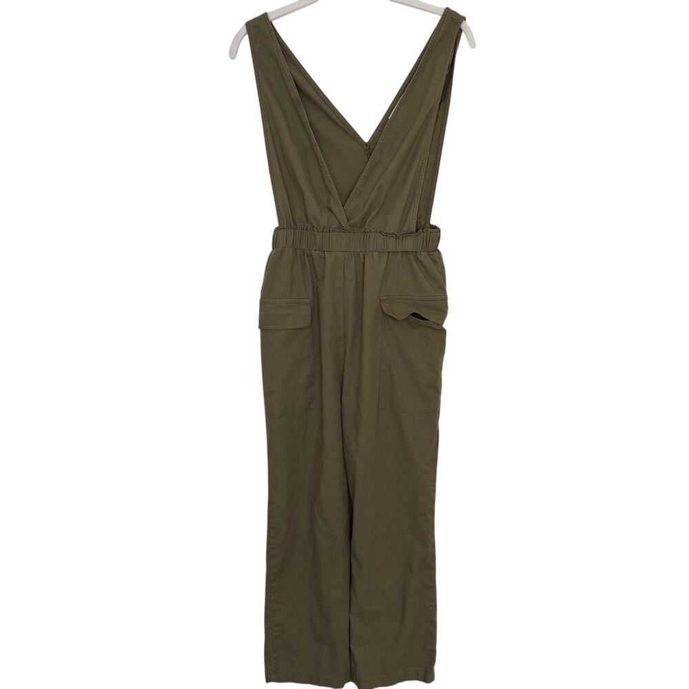 MOD REF Linen Blend Olive Green Jumpsuit size Small